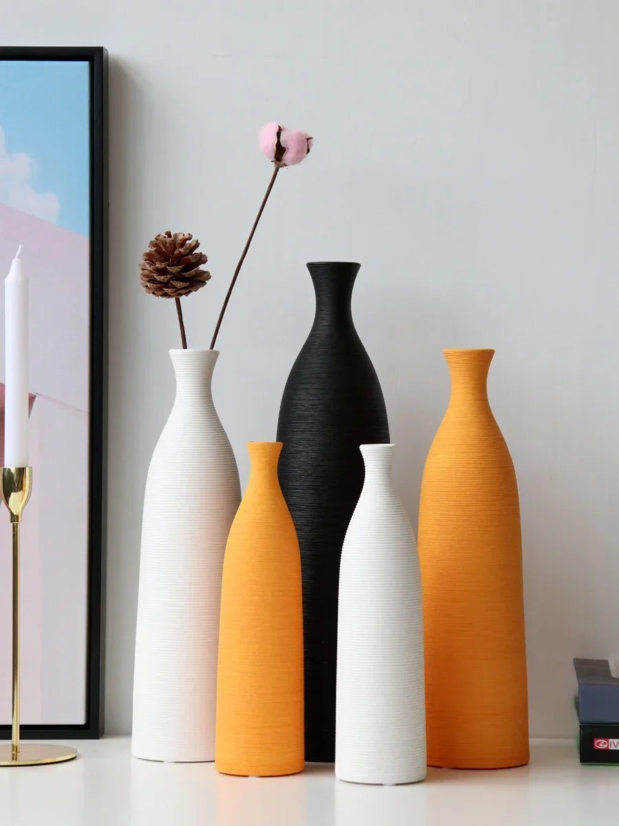 modern ceramic vase for home decor handcrafted
