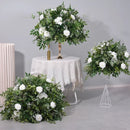Artificial flower ball white rose arrangement wedding decoration