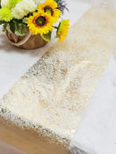 Rose gold glitter table runner party