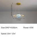 Creative earth moon football pendant light original design