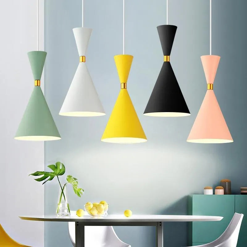 Nordic three-head aluminium pendant light