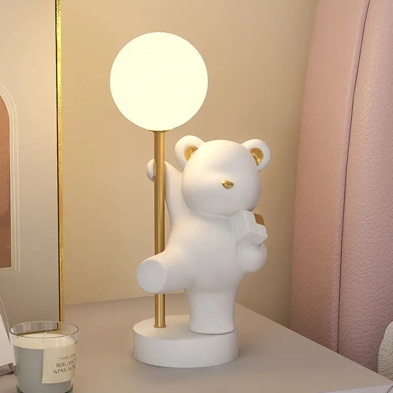 Nordic pink rabbit table lamp - vue 16 sur 16
