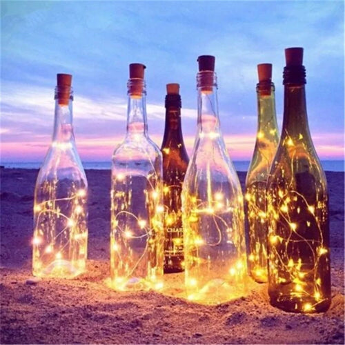 Copper wire LED string lights for festive decoration - vue 4 sur 14