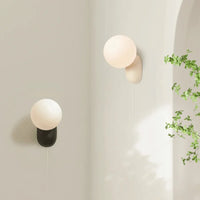 Minimalist cream wall light with decorative LED lighting