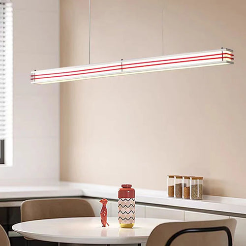 Art deco style chandelier with ring, adjustable cable pendant light - vue 3 sur 16