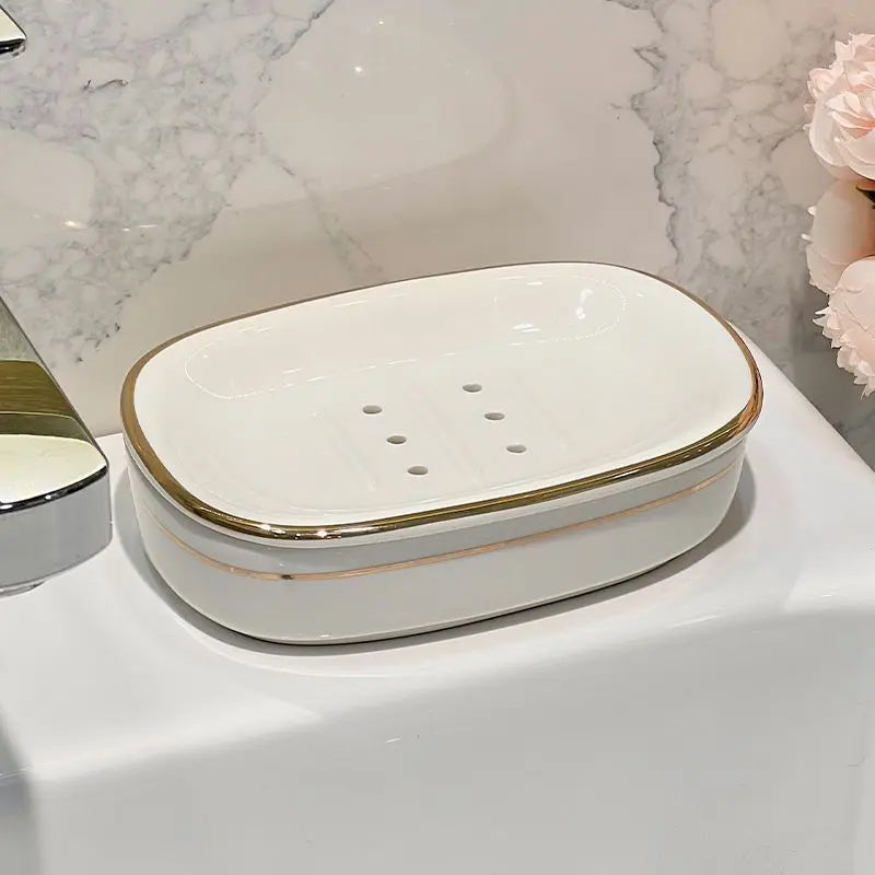 luxury ceramic soap box for bathroom