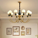 Nordic glass chandelier for a romantic and cosy interior