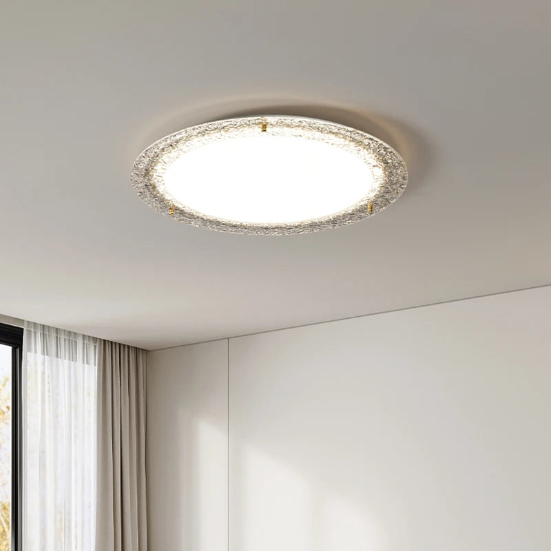 Modern luxury crystal LED ceiling light for indoors