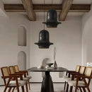Nordic wabi sabi style resin pendant light