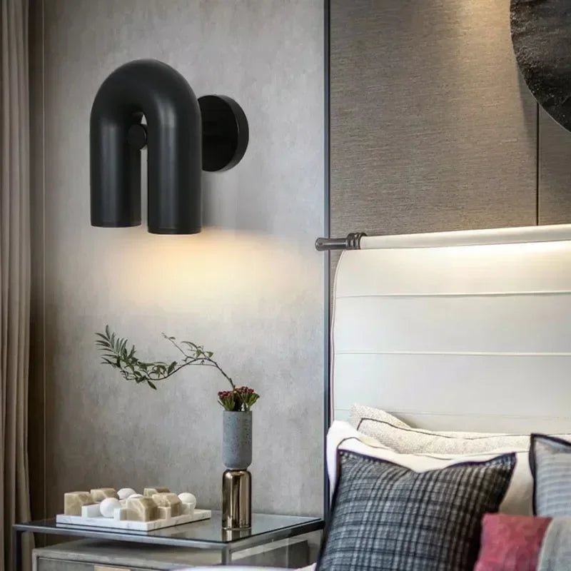 Nordic u-shaped wall light with simple and elegant design - vue 4 sur 10