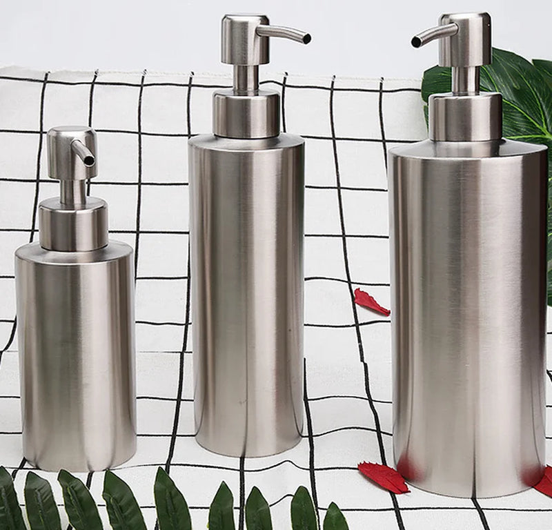 stainless steel liquid soap dispenser for kitchen and bathroom