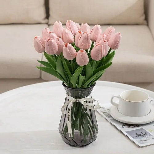 Luxury artificial tulip bouquet for interior decoration and weddings - vue 13 sur 17