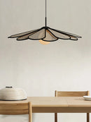 Creative rattan chandelier in Japanese style for modern interiors
