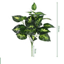 Artificial silk bamboo leaves for elegant decoration