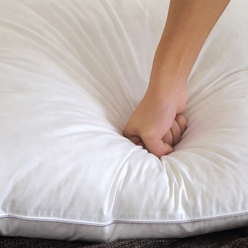 1 piece pillow,8 sizes, 100% cotton, white goose feather bed soft pillow - vue 6 sur 7