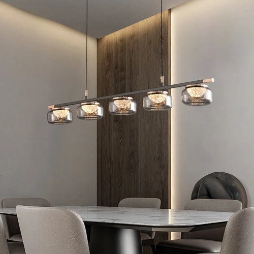 High-end Italian minimalist chandelier for modern lighting - vue 2 sur 12