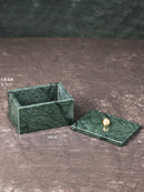 organized marble bathroom accessory set