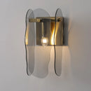 Modern gold glass wall light for interior decoration