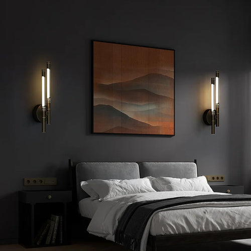 Modern copper design LED wall light for decorative interiors - vue 5 sur 12