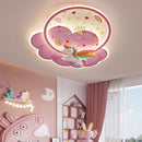 Unicorn LED ceiling light for girls with optional remote control