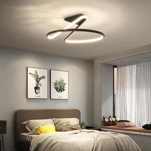 Tondi modern minimalist LED ceiling light for hallway bedroom living room - vue 3 sur 12