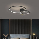 Luxury nordic style circular LED ceiling light for decorative interiors