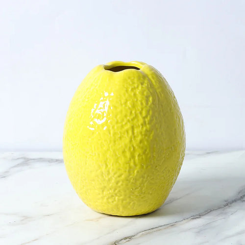 ceramic fruit vase for decoration with dried flowers
