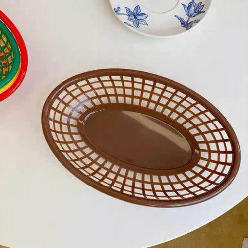 Oval food basket kitchen accessory and organiser - vue 8 sur 13