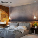 Iron cage pendant light for modern retro interior decor