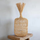 Simple Nostalgic Vintage Style Rattan Floor Lamp