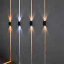 Modern waterproof outdoor aluminium LED wall light