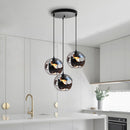 metal pendant lamp globe lampshade modern industrial style