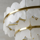 Natural marble and copper minimalist designer pendant light