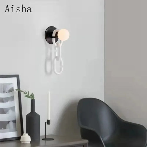Glass globe wall light for elegant interior decoration - vue 3 sur 9