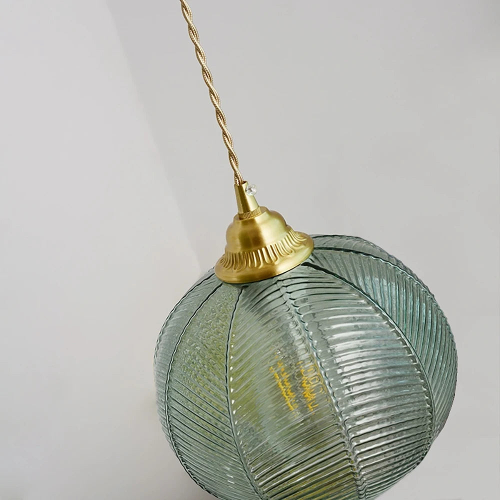 Modern glass pendant light for decorative indoor lighting