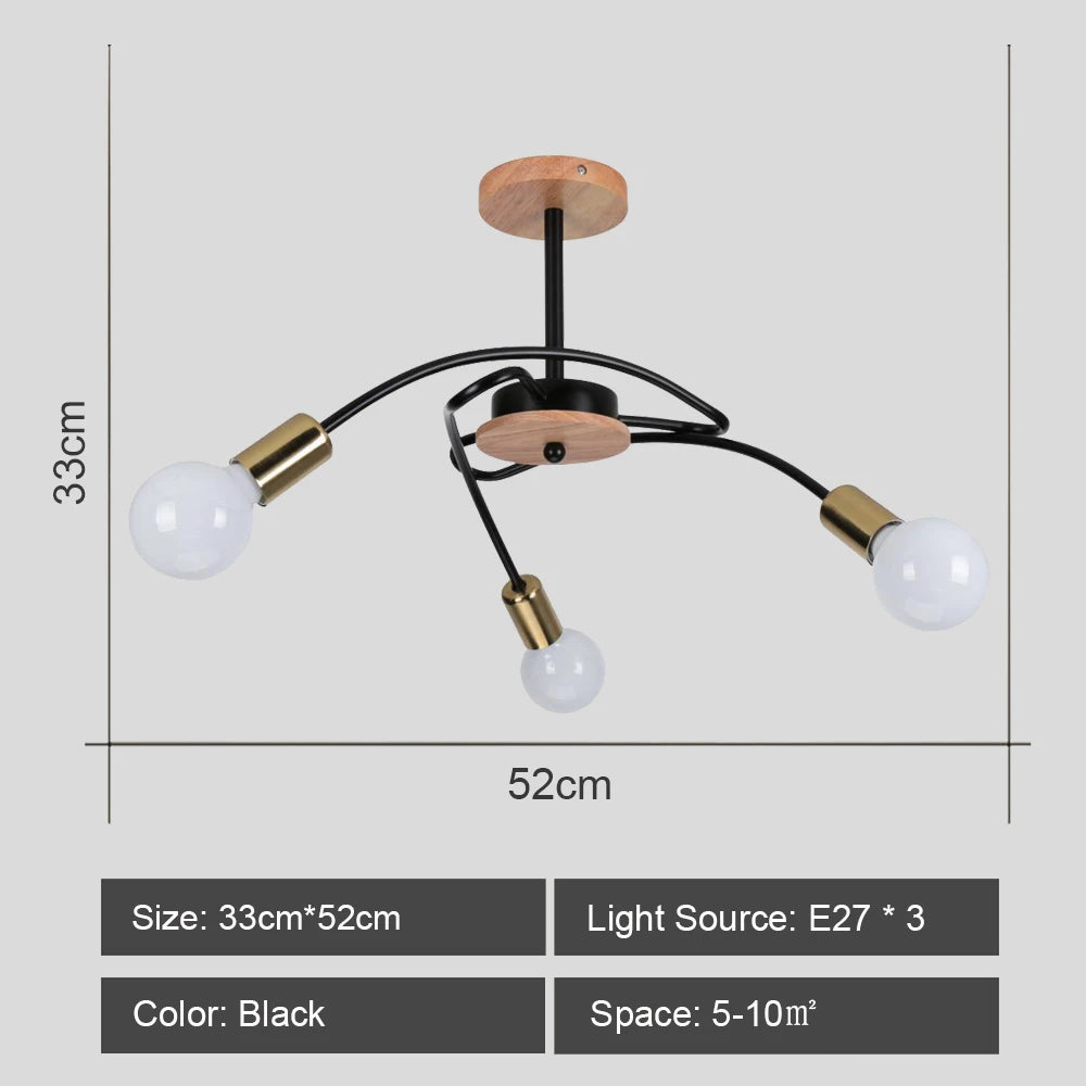 Modern sputnik chandelier industrial style for elegant interiors - vue 17 sur 19