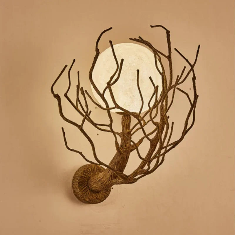 Retro decorative LED tree branch pendant chandelier - vue 4 sur 12