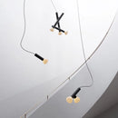 Adjustable artistic glass pendant light for decorative interiors