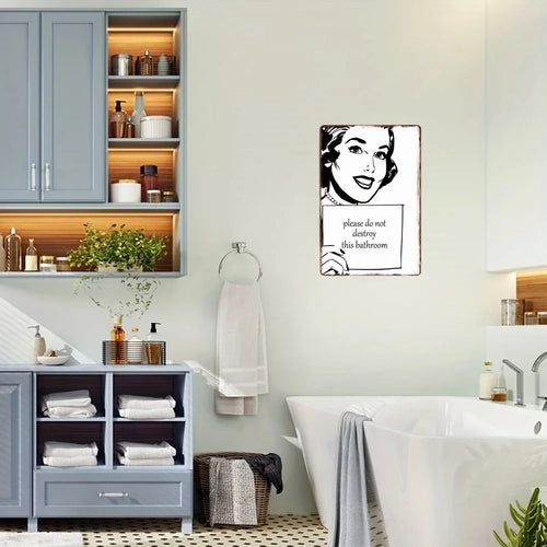 retro metal sign for fun wall decor - vue 6 sur 38