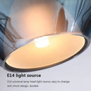 Nordic LED pendant light with glass lampshade