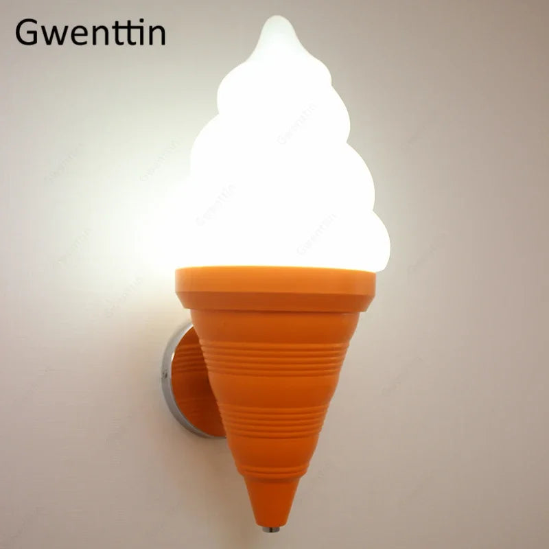 Modern creative ice cream wall light