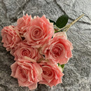 Artificial silk rose for decoration and wedding photography