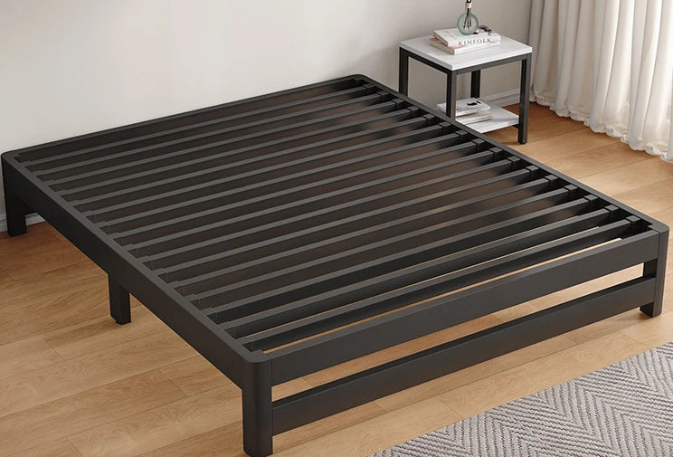 Single tatami bed frame, modern and simple home master bedroom, 1.8-meter double iron bed - vue 1 sur 29