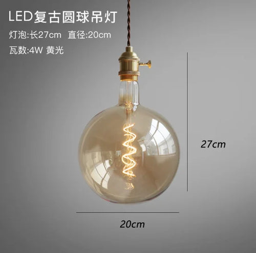Retro glass pendant light for artistic decor and display - vue 17 sur 17