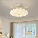 Modern crown-shaped ceiling light with remote control