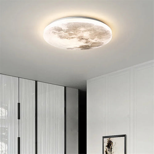 Moon ceiling light LED romantic lamp for balcony and children’s bedroom - vue 3 sur 10