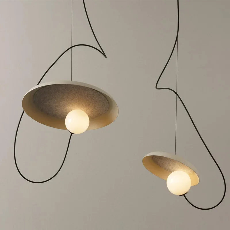 Modern Nordic pendant light for elegant interior decor - vue 6 sur 10