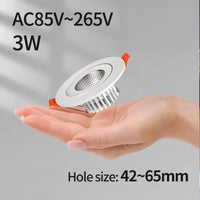 Mini recessed led spotlight indoor compact integrated downlight with driver
