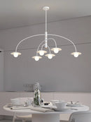 Modern glass chandelier for creative and artistic interior decoration