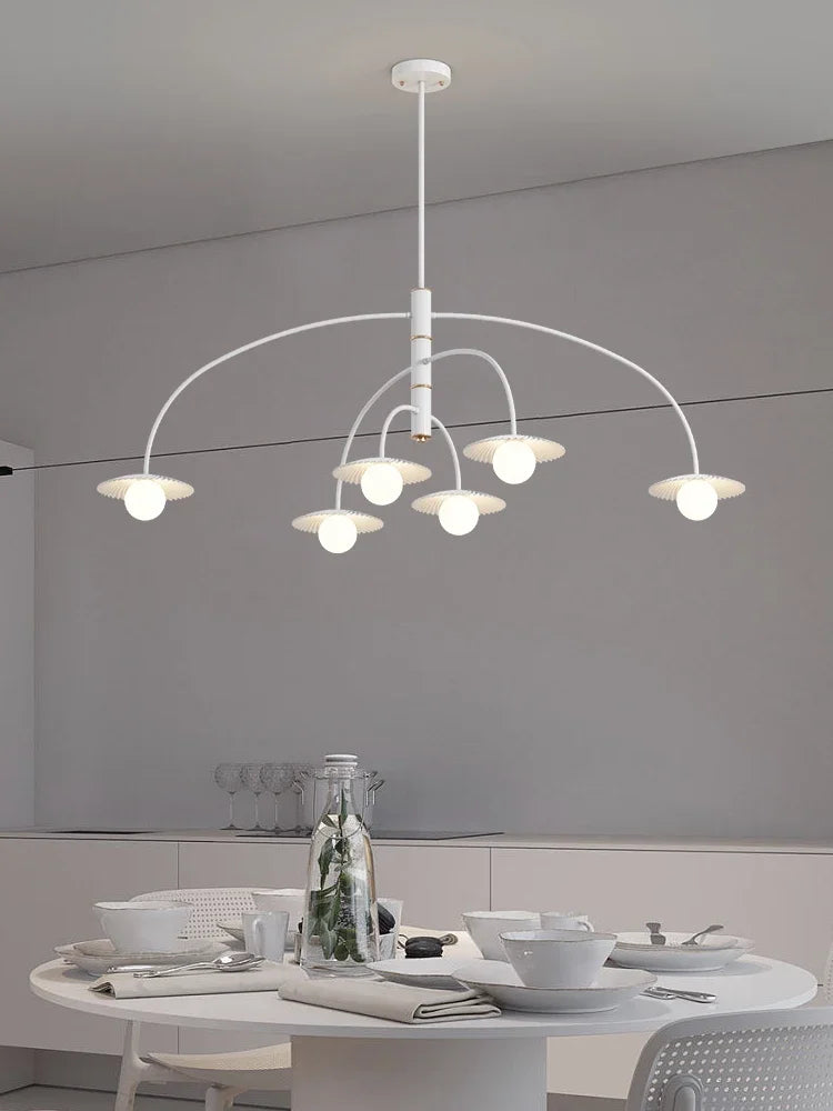 Modern glass chandelier for creative and artistic interior decoration - vue 5 sur 12